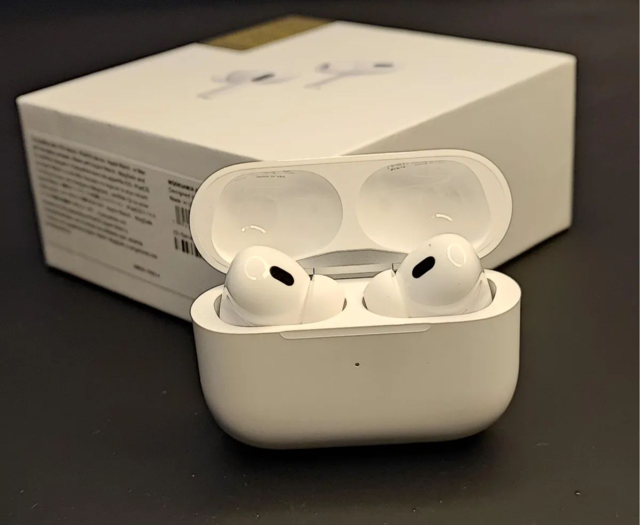 AirPods Pro 2nd Generation Titanium Edition – Wireless Bluetooth Earbuds, Bluetooth 5.0, ANC, Premium Sound WITH APPLE LOGO