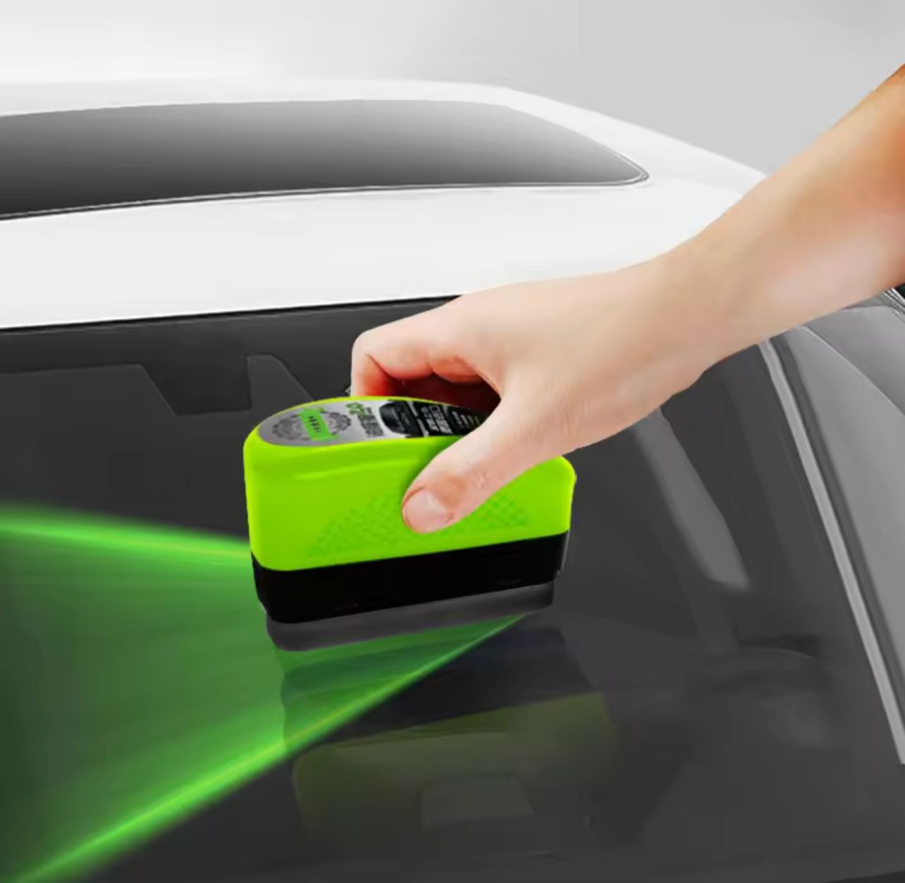 Car Glass Oil Film Remover Automotive Glass Sponge Cleaning Brush Front Inner Windshield Glass Oil Film Cleaner For Car Cleaning