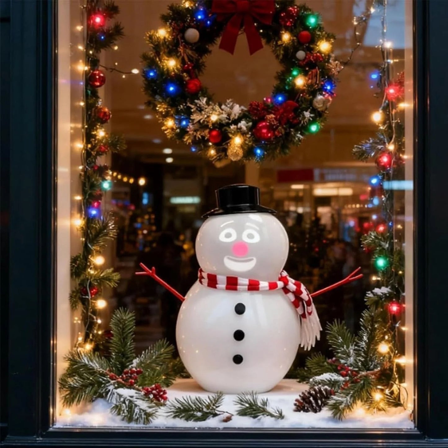 🎅Christmas Sale 49% Off ⛄️Talking Animated Blink Snowman with Built in Projector & Speaker Plug'n Play🎄