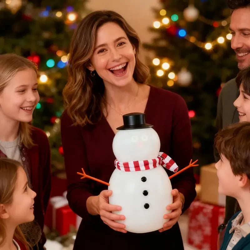 🎅Christmas Sale 49% Off ⛄️Talking Animated Blink Snowman with Built in Projector & Speaker Plug'n Play🎄