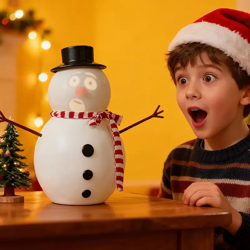 🎅Christmas Sale 49% Off ⛄️Talking Animated Blink Snowman with Built in Projector & Speaker Plug'n Play🎄