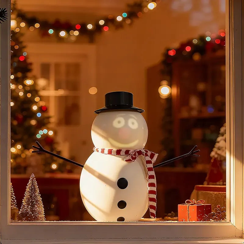 🎅Christmas Sale 49% Off ⛄️Talking Animated Blink Snowman with Built in Projector & Speaker Plug'n Play🎄